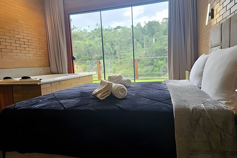 Santa Teresa - Chalé Beija-Flor com Hidro e Ar