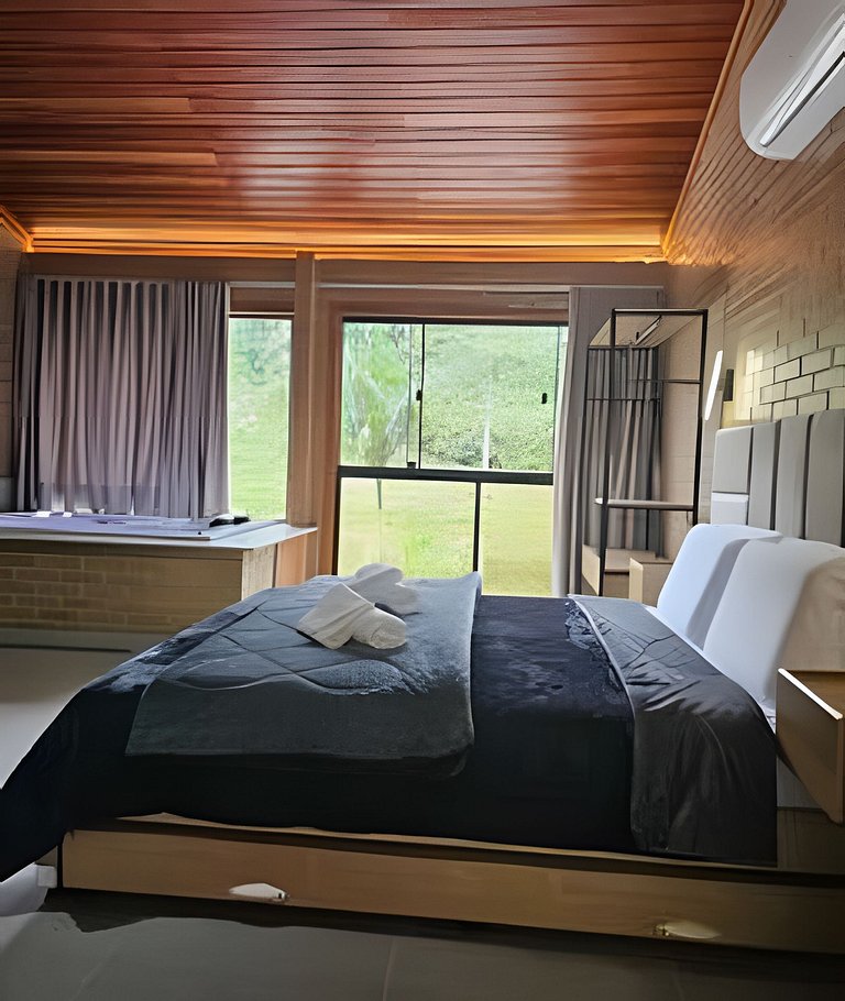 Santa Teresa - Chalé Beija-Flor com Hidro e Ar