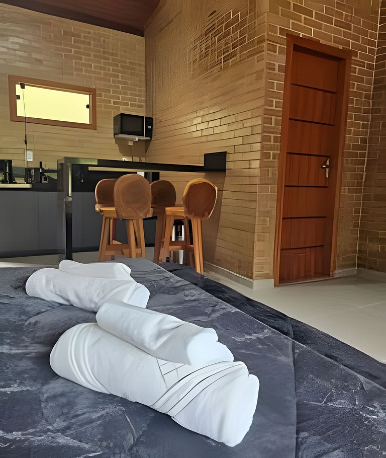 Santa Teresa - Chalé Beija-Flor com Hidro e Ar