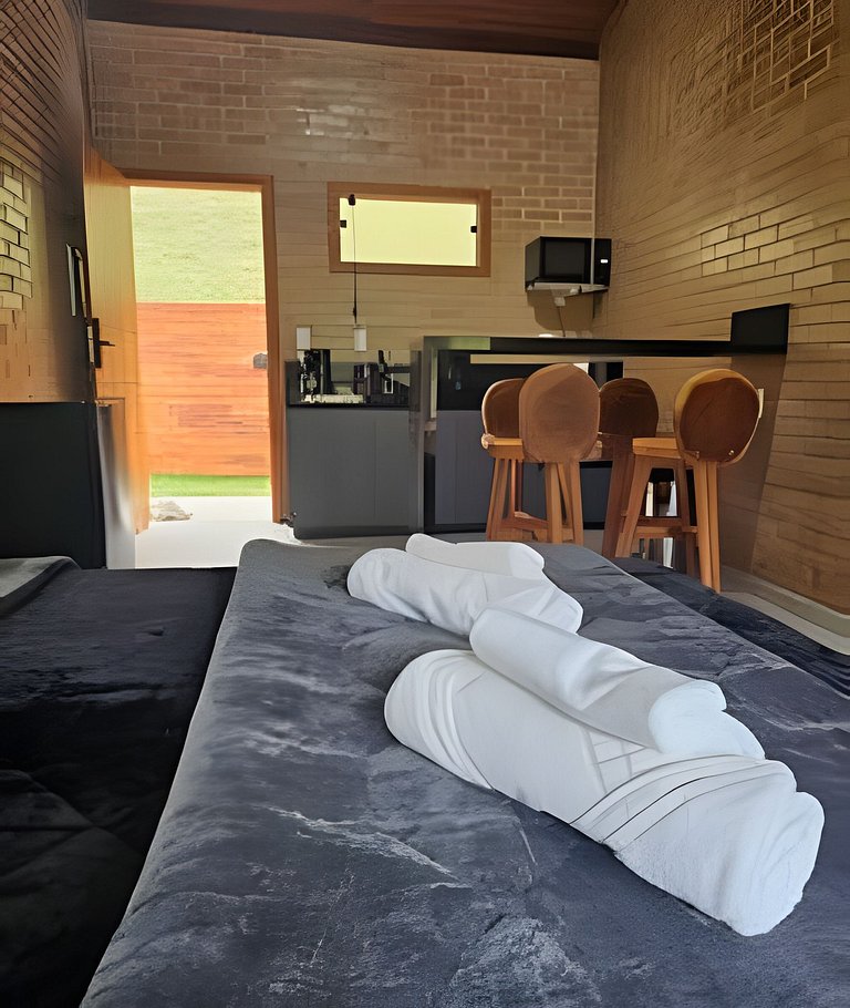 Santa Teresa - Chalé Beija-Flor com Hidro e Ar