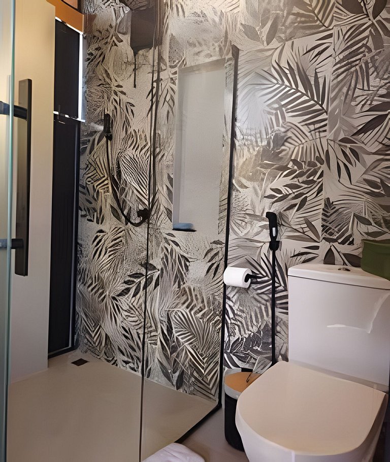 Cabana Romântica Maranta c Ofurô e Lareira externa