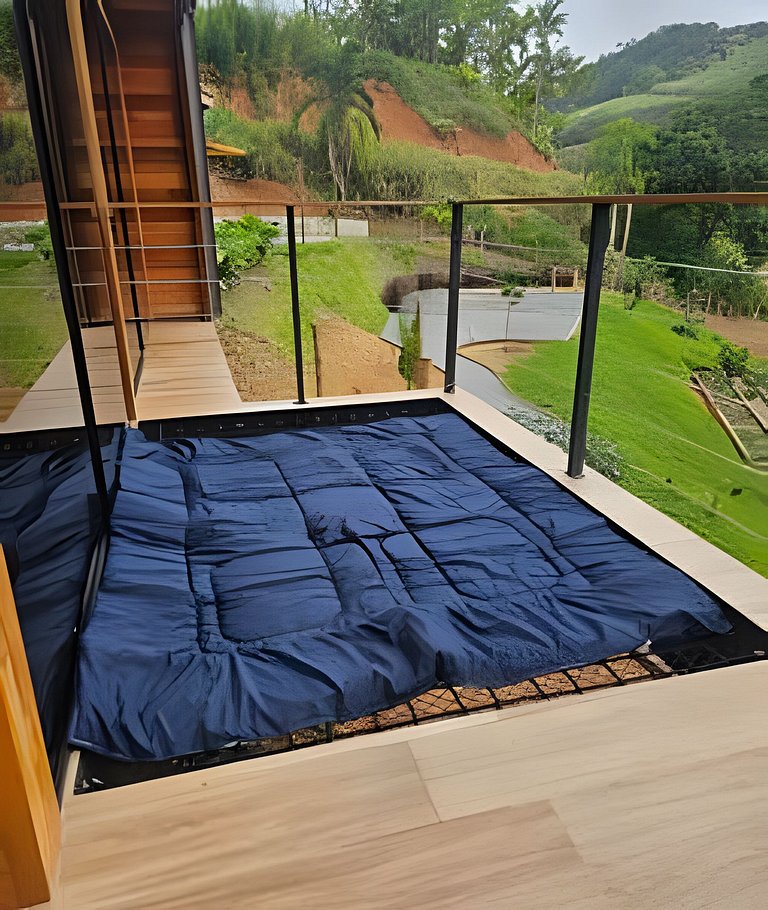 Cabana Romântica Manacá com Ofurô, Lareira e Rede