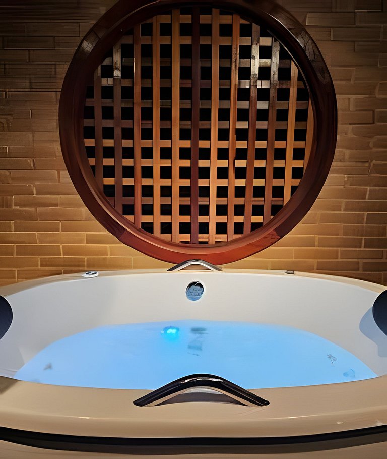 Cabana Romântica Manacá com Ofurô, Lareira e Rede