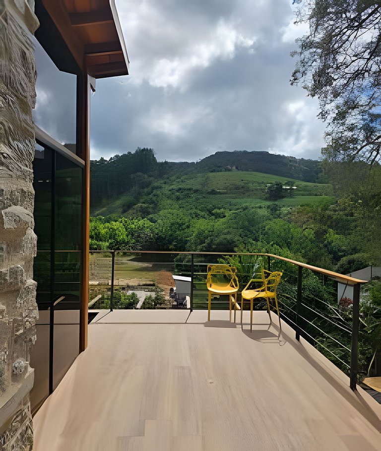 Cabana Romântica Manacá com Ofurô, Lareira e Rede