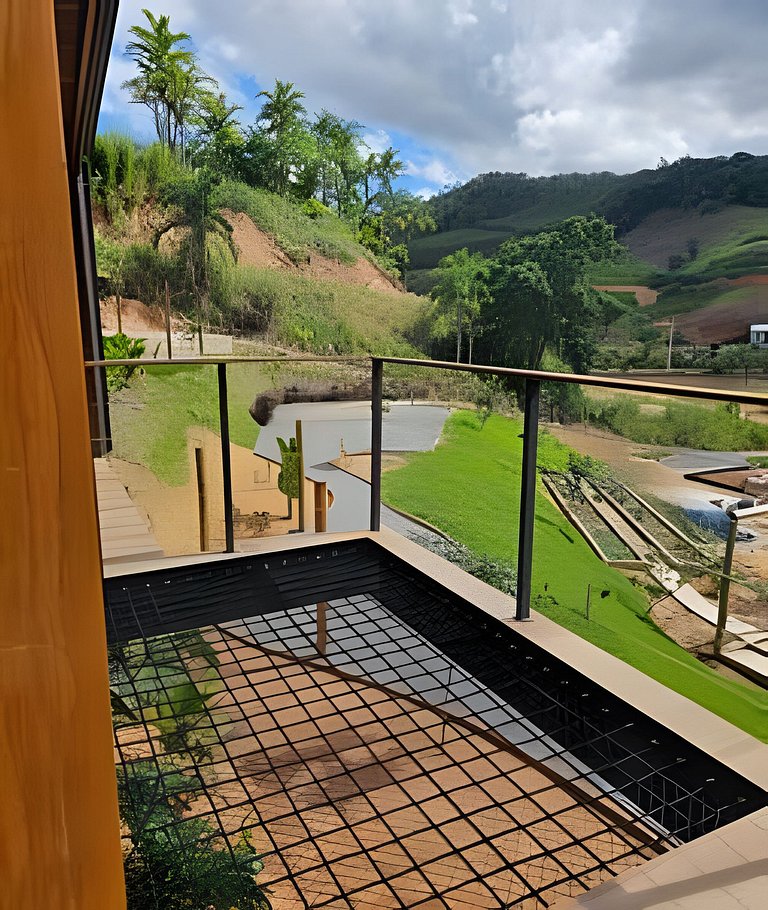 Cabana Romântica Manacá com Ofurô, Lareira e Rede