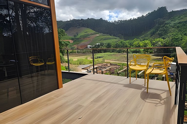 Cabana Romântica Manacá com Ofurô, Lareira e Rede