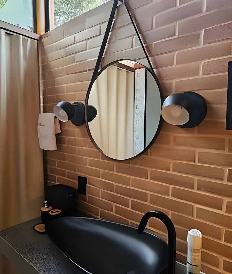 Cabana Romântica Manacá com Ofurô, Lareira e Rede