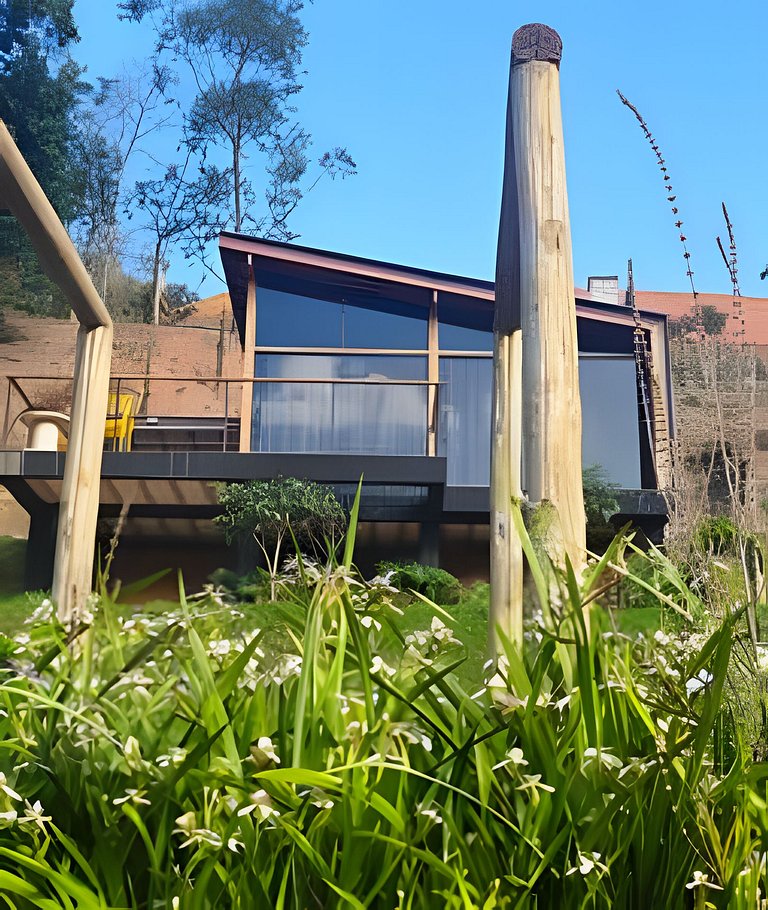 Cabana Romântica Manacá com Ofurô, Lareira e Rede