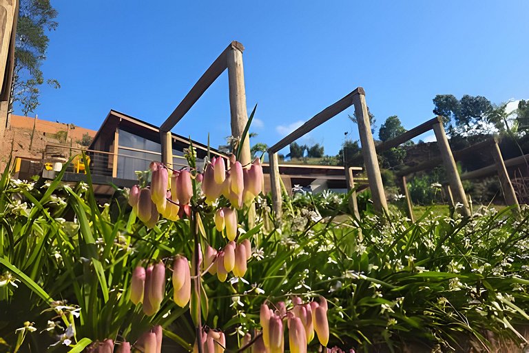 Cabana Romântica Manacá com Ofurô, Lareira e Rede