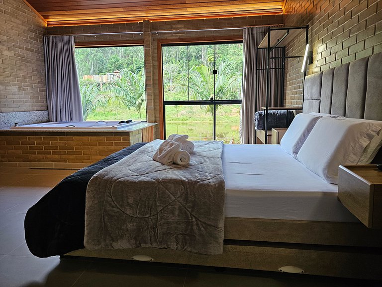 Santa Teresa - Chalé Sabiá com Hidro e Ar